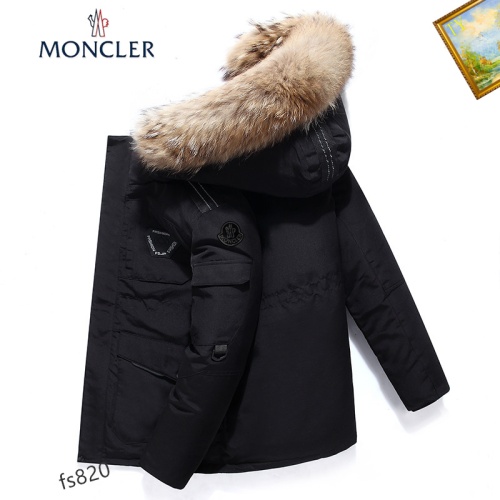 Replica Moncler Down Feather Coat Long Sleeved For Men #1045772, $82.00 USD, [ITEM#1045772], Replica Moncler Down Feather Coat outlet from China