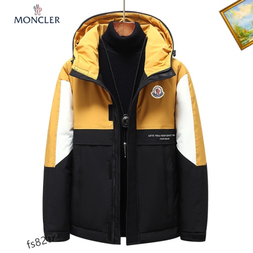Replica Moncler Down Feather Coat Long Sleeved For Men #1045773 $82.00 USD for Wholesale