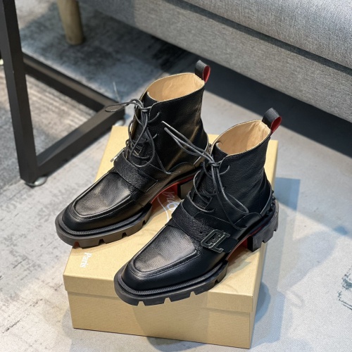 Replica Christian Louboutin Boots For Men #1046101, $128.00 USD, [ITEM#1046101], Replica Christian Louboutin Boots outlet from China