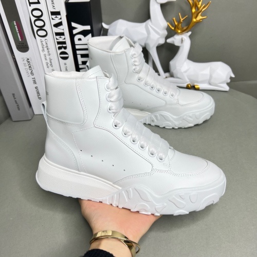 Replica Alexander McQueen High Tops Shoes For Women #1046213 $122.00 USD for Wholesale