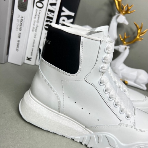 Replica Alexander McQueen High Tops Shoes For Men #1046214 $122.00 USD for Wholesale