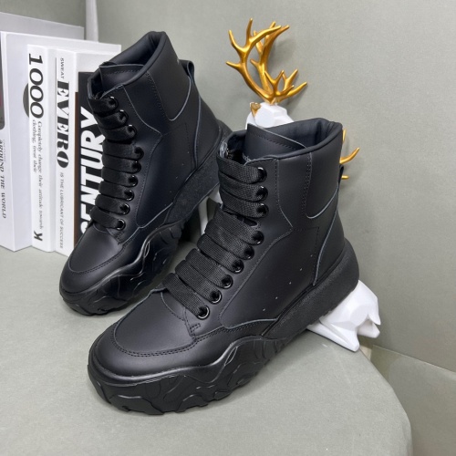 Replica Alexander McQueen High Tops Shoes For Women #1046217 $122.00 USD for Wholesale