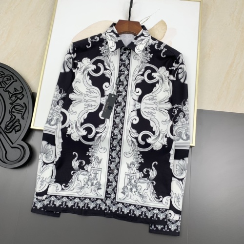 Replica Versace Shirts Long Sleeved For Men #1046557, $60.00 USD, [ITEM#1046557], Replica Versace Shirts outlet from China