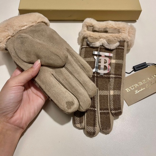 Replica Burberry Gloves For Women #1046999 $40.00 USD for Wholesale