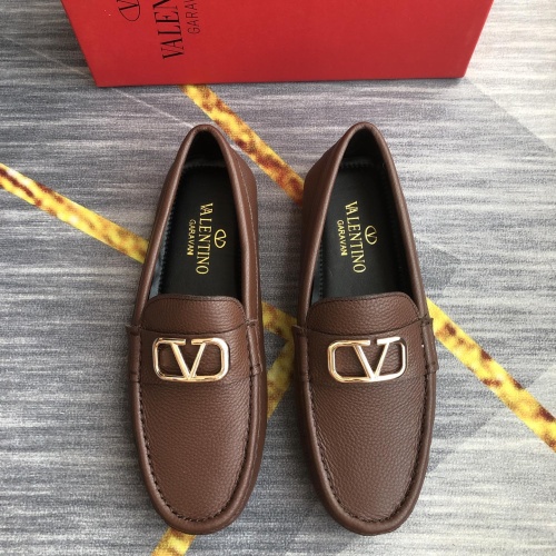 Replica Valentino Leather Shoes For Men #1049576, $98.00 USD, [ITEM#1049576], Replica Valentino Leather Shoes outlet from China