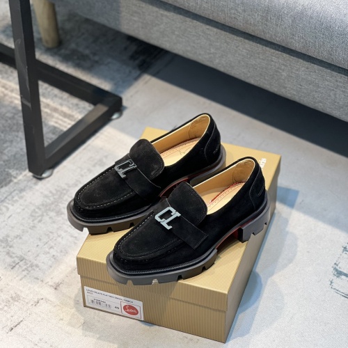 Replica Christian Louboutin Leather Shoes For Men #1050100, $118.00 USD, [ITEM#1050100], Replica Christian Louboutin Leather Shoes outlet from China