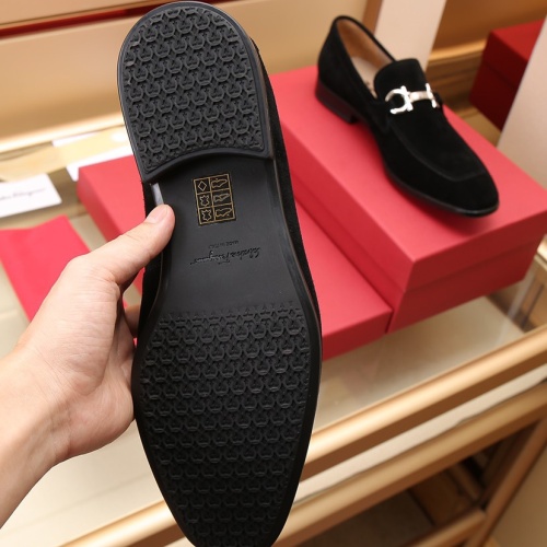 Replica Salvatore Ferragamo Leather Shoes For Men #1050151 $125.00 USD for Wholesale