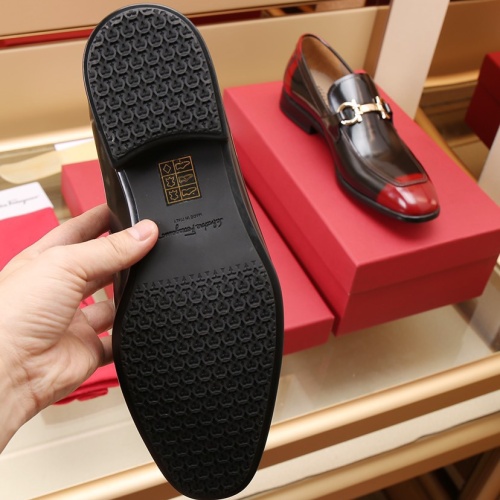 Replica Salvatore Ferragamo Leather Shoes For Men #1050153 $125.00 USD for Wholesale