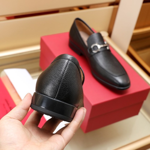 Replica Salvatore Ferragamo Leather Shoes For Men #1050155 $125.00 USD for Wholesale