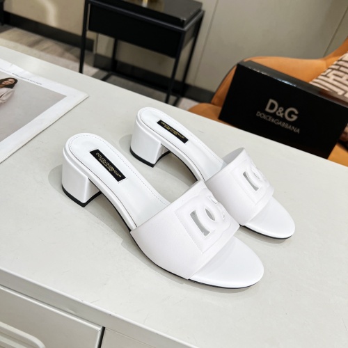 Replica Dolce & Gabbana D&G Slippers For Women #1051149 $85.00 USD for Wholesale