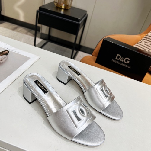 Replica Dolce & Gabbana D&G Slippers For Women #1051150 $85.00 USD for Wholesale