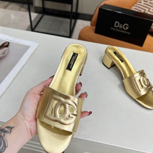 Replica Dolce & Gabbana D&G Slippers For Women #1051151 $85.00 USD for Wholesale