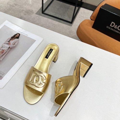 Replica Dolce & Gabbana D&G Slippers For Women #1051151 $85.00 USD for Wholesale