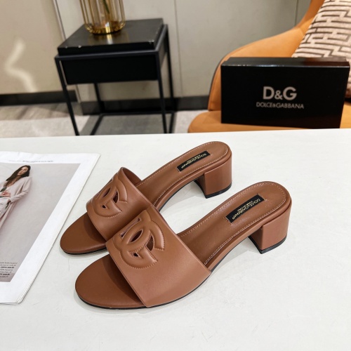 Replica Dolce &amp; Gabbana D&amp;G Slippers For Women #1051156, $85.00 USD, [ITEM#1051156], Replica Dolce &amp; Gabbana D&amp;G Slippers outlet from China
