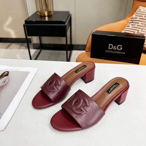 Replica Dolce &amp; Gabbana D&amp;G Slippers For Women #1051157, $85.00 USD, [ITEM#1051157], Replica Dolce &amp; Gabbana D&amp;G Slippers outlet from China