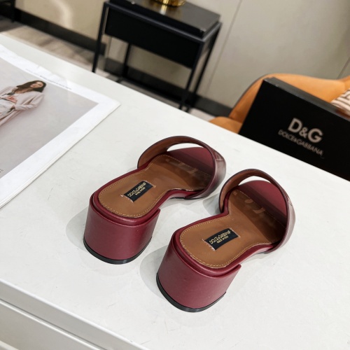 Replica Dolce & Gabbana D&G Slippers For Women #1051157 $85.00 USD for Wholesale