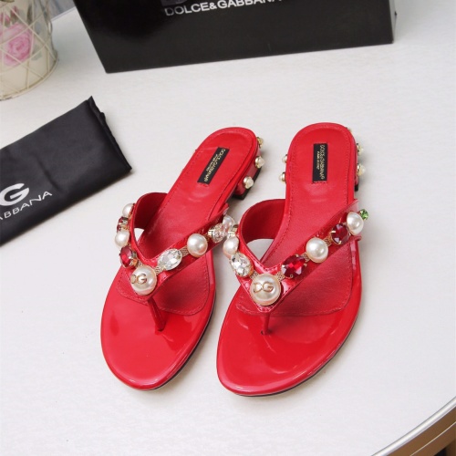 Replica Dolce &amp; Gabbana D&amp;G Slippers For Women #1051748, $72.00 USD, [ITEM#1051748], Replica Dolce &amp; Gabbana D&amp;G Slippers outlet from China