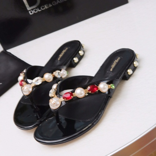 Replica Dolce & Gabbana D&G Slippers For Women #1051750 $72.00 USD for Wholesale