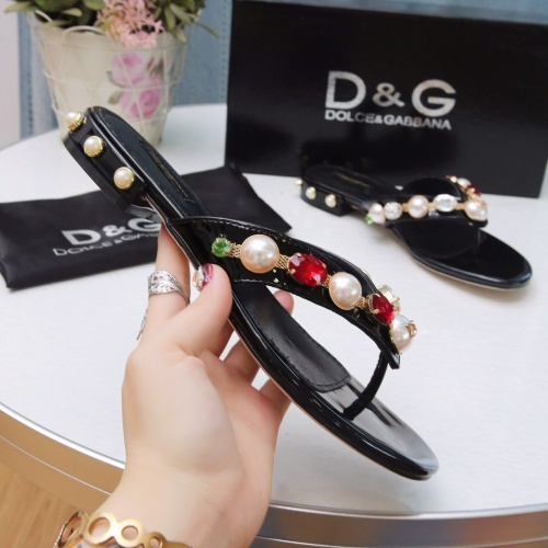 Replica Dolce & Gabbana D&G Slippers For Women #1051750 $72.00 USD for Wholesale