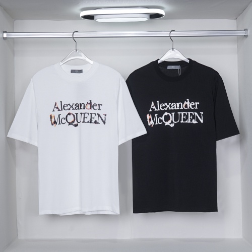 Replica Alexander McQueen T-shirts Short Sleeved For Unisex #1051850 $27.00 USD for Wholesale