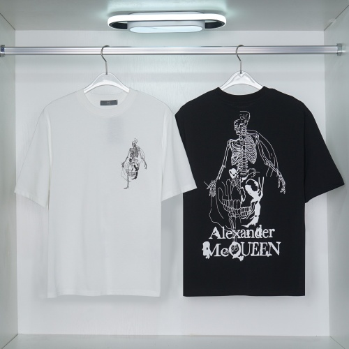 Replica Alexander McQueen T-shirts Short Sleeved For Unisex #1051851 $27.00 USD for Wholesale