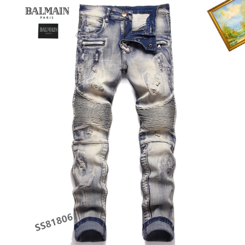 Replica Balmain Jeans For Men #1052292, $48.00 USD, [ITEM#1052292], Replica Balmain Jeans outlet from China