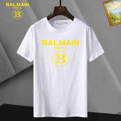 Replica Balmain T-Shirts Short Sleeved For Men #1052344, $25.00 USD, [ITEM#1052344], Replica Balmain T-Shirts outlet from China