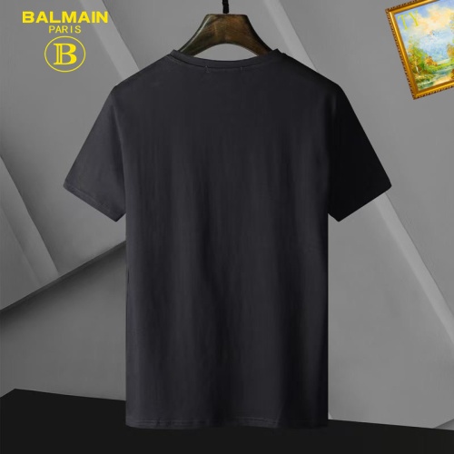 Replica Balmain T-Shirts Short Sleeved For Men #1052345 $25.00 USD for Wholesale