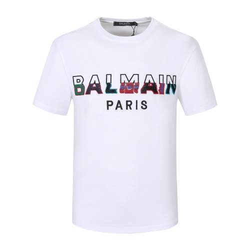 Replica Balmain T-Shirts Short Sleeved For Men #1053532, $25.00 USD, [ITEM#1053532], Replica Balmain T-Shirts outlet from China