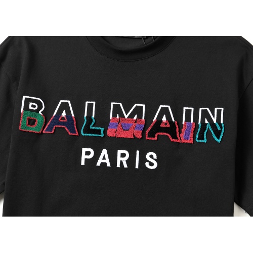 Replica Balmain T-Shirts Short Sleeved For Men #1053533 $25.00 USD for Wholesale