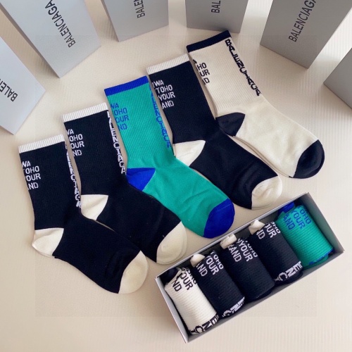 Replica Balenciaga Socks #1053682 $27.00 USD for Wholesale