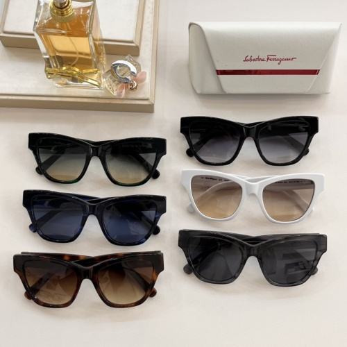 Replica Salvatore Ferragamo AAA Quality Sunglasses #1054277 $60.00 USD for Wholesale