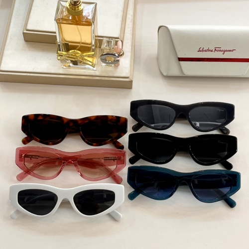 Replica Salvatore Ferragamo AAA Quality Sunglasses #1054285 $60.00 USD for Wholesale
