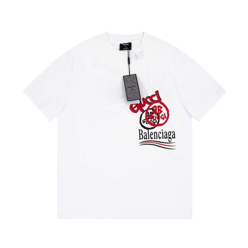 Replica Balenciaga T-Shirts Short Sleeved For Unisex #1055223, $36.00 USD, [ITEM#1055223], Replica Balenciaga T-Shirts outlet from China
