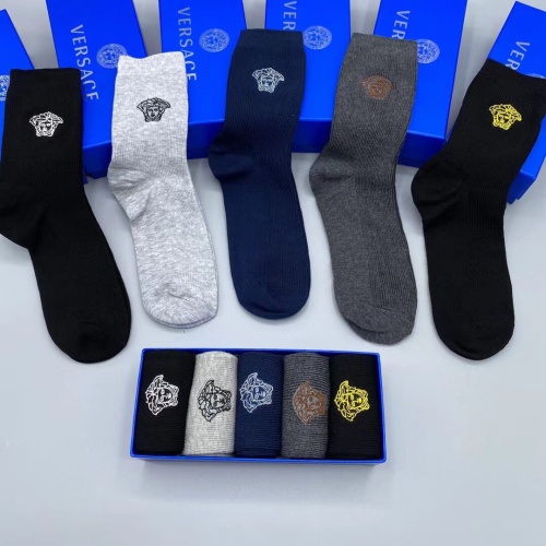 Replica Versace Socks #1055536, $27.00 USD, [ITEM#1055536], Replica Versace Socks outlet from China