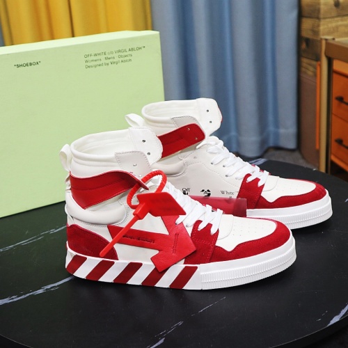 Replica Off-White High Tops Shoes For Men #1056669 $102.00 USD for Wholesale
