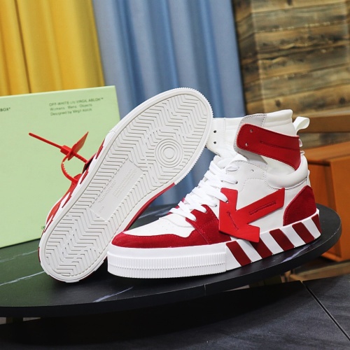 Replica Off-White High Tops Shoes For Men #1056669 $102.00 USD for Wholesale