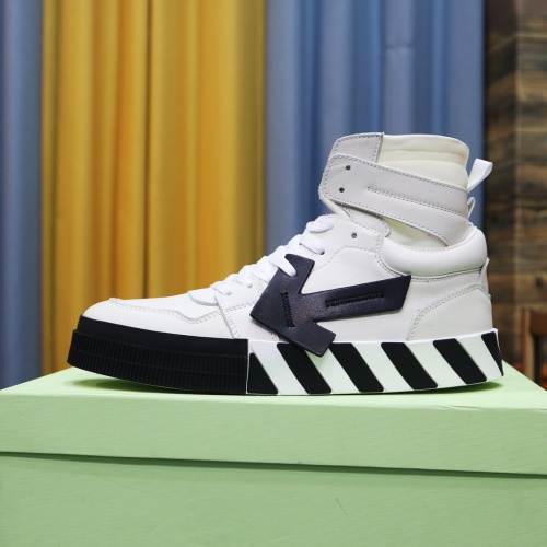Replica Off-White High Tops Shoes For Men #1056671 $102.00 USD for Wholesale
