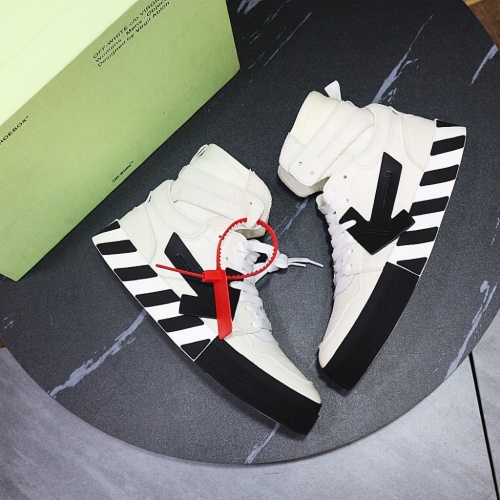 Replica Off-White High Tops Shoes For Men #1056671 $102.00 USD for Wholesale
