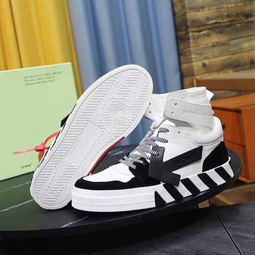 Replica Off-White High Tops Shoes For Men #1056672 $102.00 USD for Wholesale