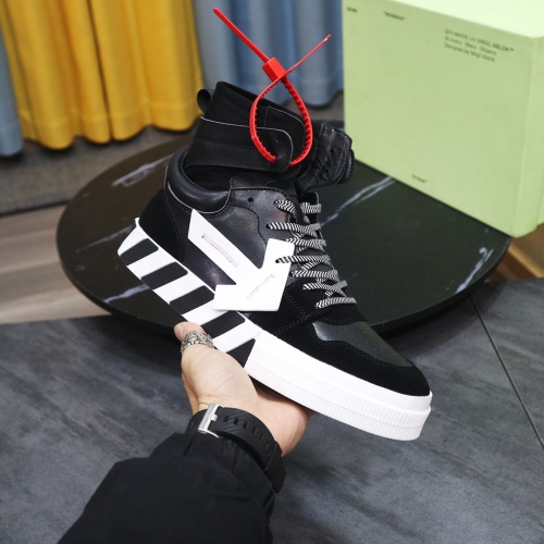 Replica Off-White High Tops Shoes For Men #1056674 $102.00 USD for Wholesale