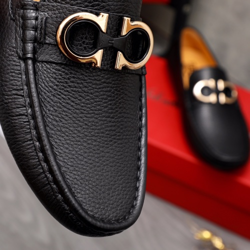 Replica Salvatore Ferragamo Leather Shoes For Men #1058660 $68.00 USD for Wholesale