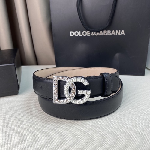 Replica Dolce & Gabbana D&G AAA Quality Belts For Women #1059255 $52.00 USD for Wholesale
