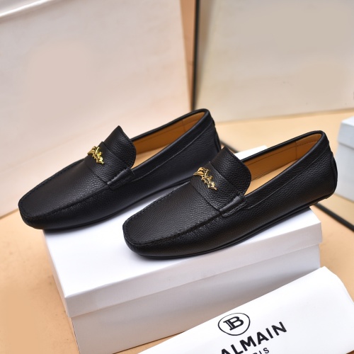 Replica Balmain Leather Shoes For Men #1059355, $80.00 USD, [ITEM#1059355], Replica Balmain Leather Shoes outlet from China
