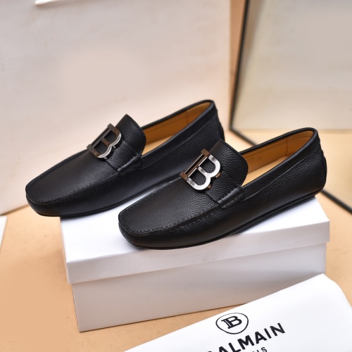 Replica Balmain Leather Shoes For Men #1059360, $80.00 USD, [ITEM#1059360], Replica Balmain Leather Shoes outlet from China