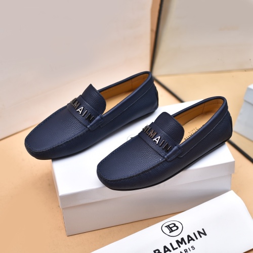 Replica Balmain Leather Shoes For Men #1059367, $80.00 USD, [ITEM#1059367], Replica Balmain Leather Shoes outlet from China