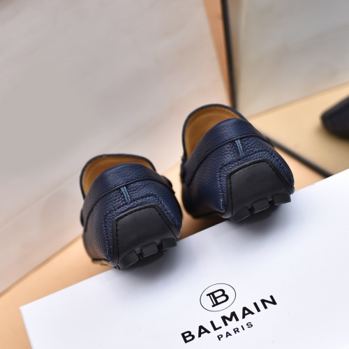Replica Balmain Leather Shoes For Men #1059367 $80.00 USD for Wholesale