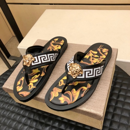 Replica Versace Slippers For Men #1060242 $48.00 USD for Wholesale