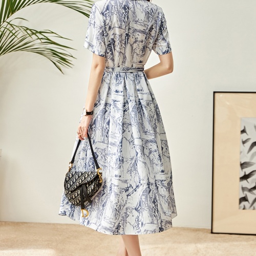 Replica Valentino Dresses Short Sleeved For Women #1061452 $96.00 USD for Wholesale