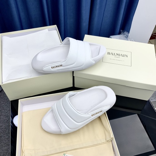 Replica Balmain Slippers For Women #1061980 $92.00 USD for Wholesale